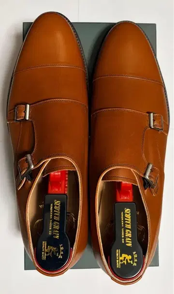 [ 새상품, 미사용 ] 스코치 그레인 가죽 밑창 가죽 신발