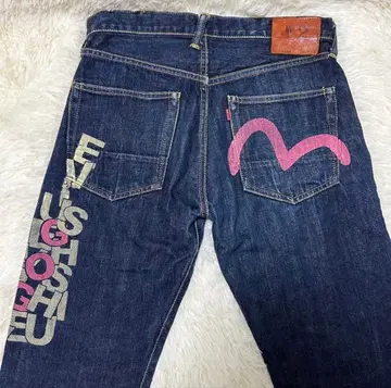 EVISU 에비수 데님 팬츠 핑크