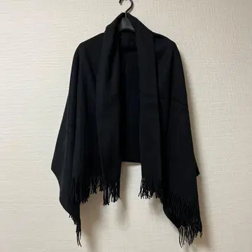 고급 볼륨 대형 스톨 숄 블랙 담요