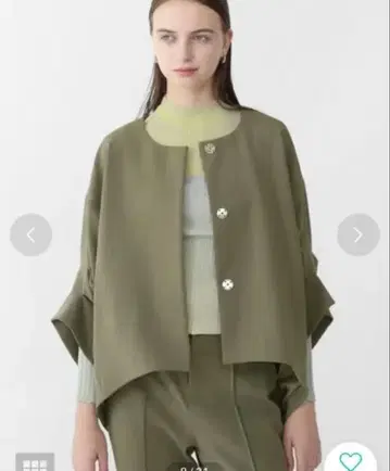 야마다야 Aga 아가 암 개더 조젯 자켓 미사용 새상품