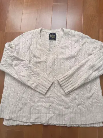 어반 리서치 도어즈 해밀턴 울 아란 패턴 니트 아이보리