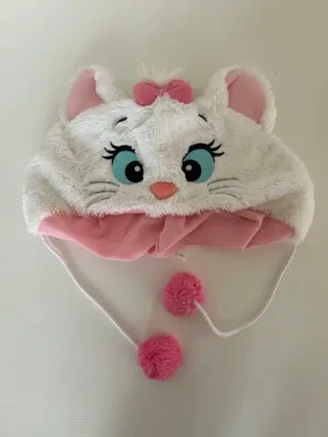 고양이 캐릭터 플리스 모자