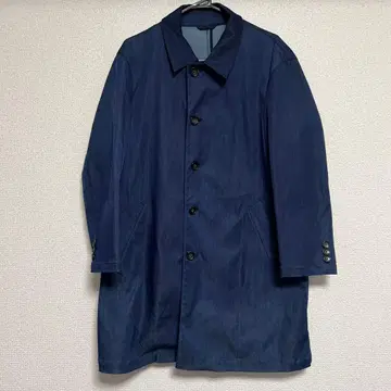 코메사멘 네이비 스텐카라 코트