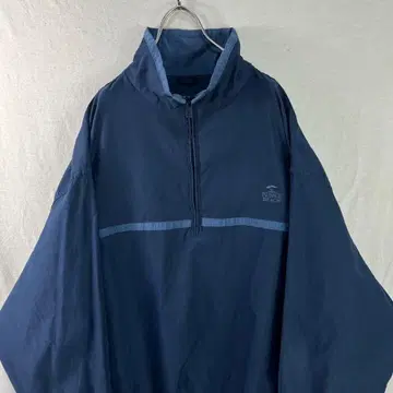 USA 구제 의류 pebble beach 하프 지퍼 나일론 자켓 자수