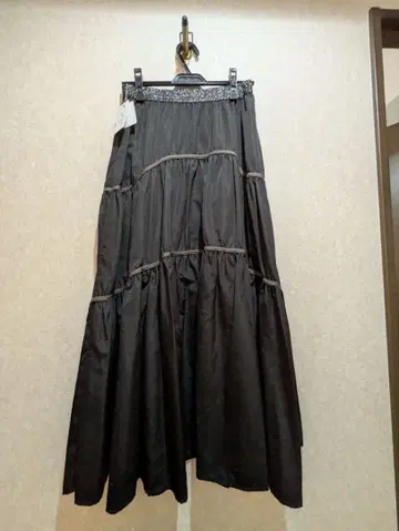 RAIDATE 블랙 롱 스커트 38