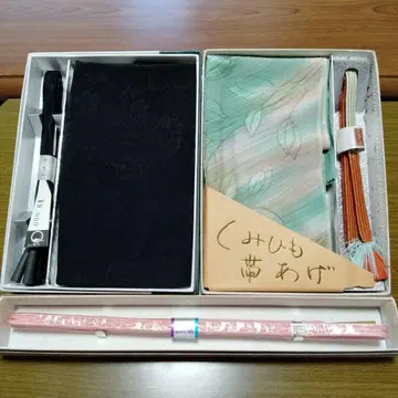 일본 정통의상 소품 허리띠 오비 장식 천 세트