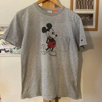 Champion 미키마우스 T셔츠 S사이즈 그레이