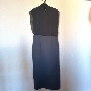 야마다야 슬리브리스 롱 원피스 블랙