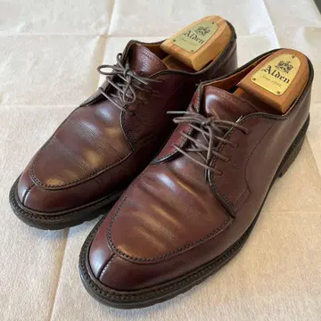 Alden 브라운 가죽 드레스 슈즈