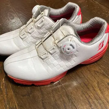 브릿지스톤 골프화 여성용 24cm 화이트/레드