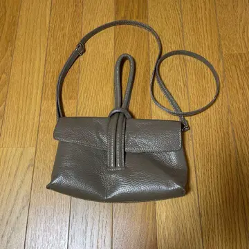 가죽 그레이지 숄더백