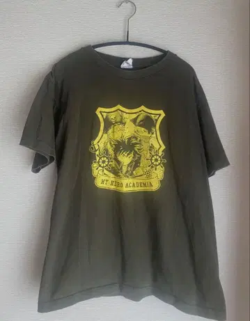 레어! 나의 히어로 아카데미아 점프샵 공식 T셔츠 카키