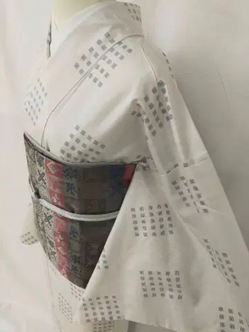 새상품급 순수 실크 화이트 오시마 명주 단품