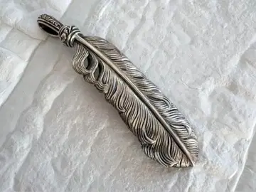 [새상품급] GALLION 오리지널 페더 목걸이 7cm