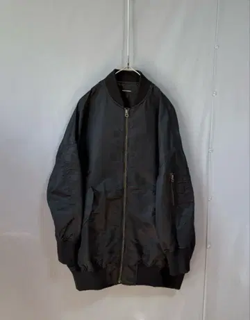 저널 스탠다드 오버 사이즈 봄버 자켓 블랙