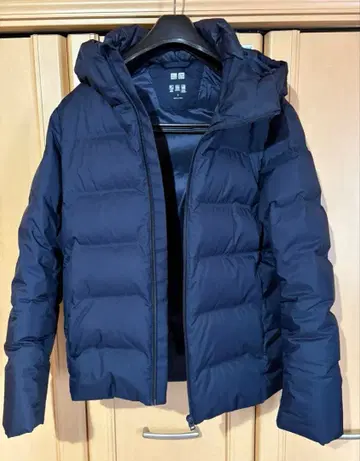 UNIQLO 심리스 다운 네이비 다운 자켓 S