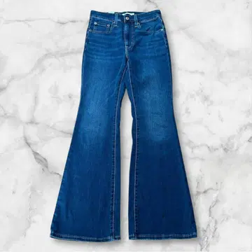 리바이스 726 플레어 하이라이즈 W27 플레어 데님 스트레치