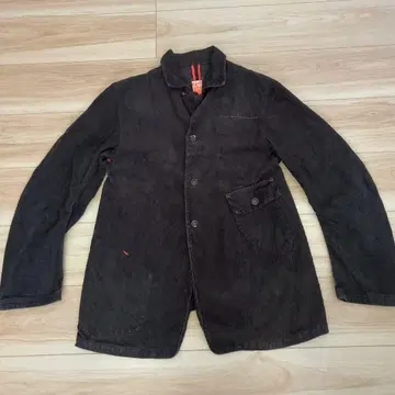 [ KATO' ] 코듀로이 커버올 자켓 블랙 입체 재단