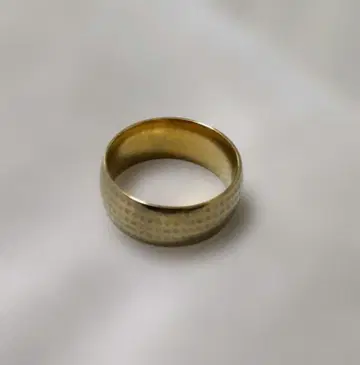 반야심경 스테인리스 골드 부적 불교 남성용 반지