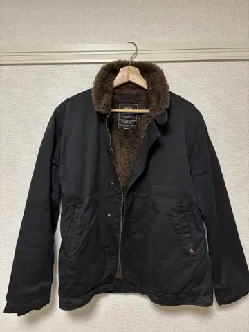 ALPHA INDUSTRIES 블랙 밀리터리 자켓 M