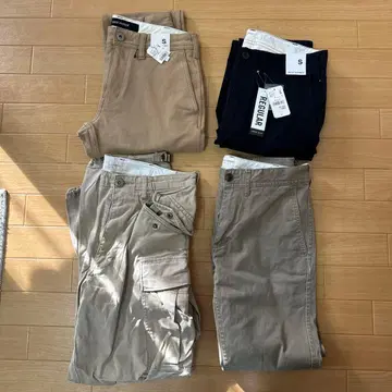 BACK NUMBER 치노 팬츠 카고 팬츠 4종 세트 S 사이즈