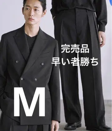 WYM LIDNM 하이 트위스트 PE 더블 수트 블랙