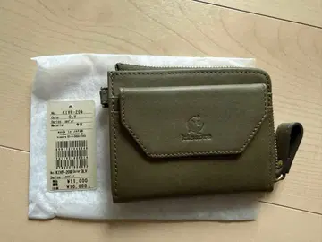 키소라 미니 지갑 L자 지퍼 소가죽 일본제