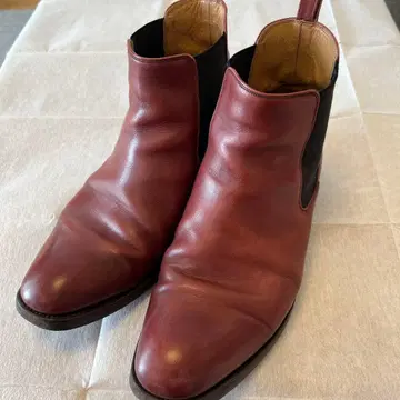 YANKO 버건디 첼시 부츠