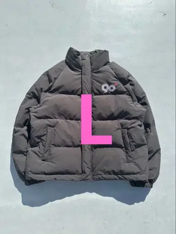 9090 로고 리치 퍼퍼 재킷 L