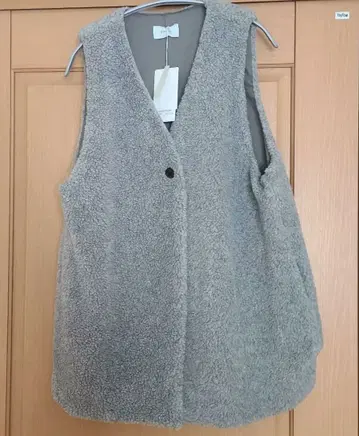 DIARIES 그레이 플리스 베스트 미사용 새상품 택 포함