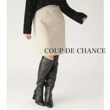 [택 포함 새상품] COUP DE CHANCE 트위드 미니 스커트