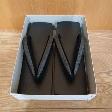 부쇼안 블랙 일본 나막신 남성용 25.5