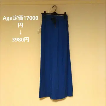 Aga 파랑 와이드 팬츠 이지 팬츠