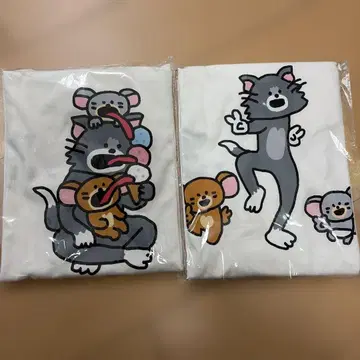 톰과 제리 B상 콜라보 캐릭터 T셔츠 2장 세트
