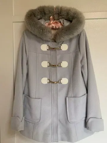 라이트 그레이 더플 코트 M 사이즈