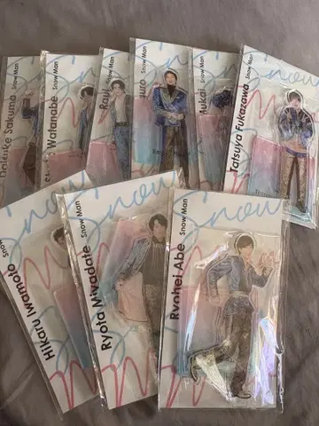 Snow Man 아크릴 스탠드 9체 세트