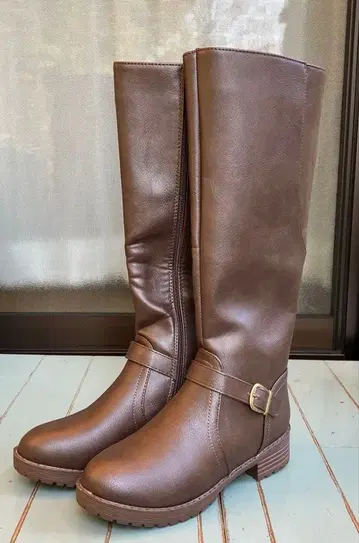 다크 브라운 롱 부츠 미사용 새상품