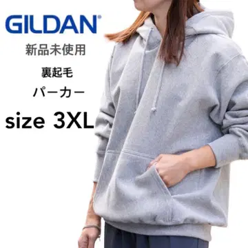 [ 길단 ] 새상품 8oz 속기모 무지 풀오버 후드티 그레이 3XL