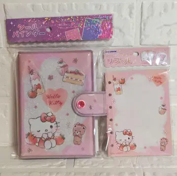 헬로키티 씰 바인더 씰북 + 씰 리필 10매 2점 세트