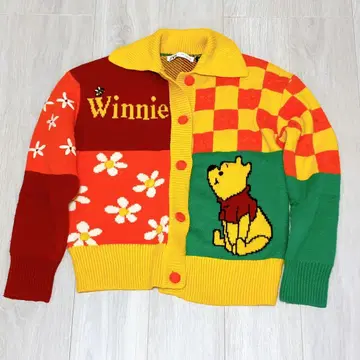 곰돌이 푸 니트 가디건