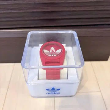 아디다스 adidas 손목시계 실리콘 빨간색 트레포일 산티아고