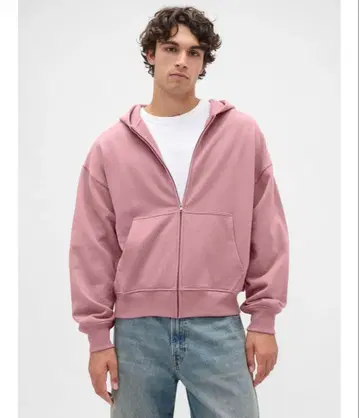 GAP 핑크 집업 후디