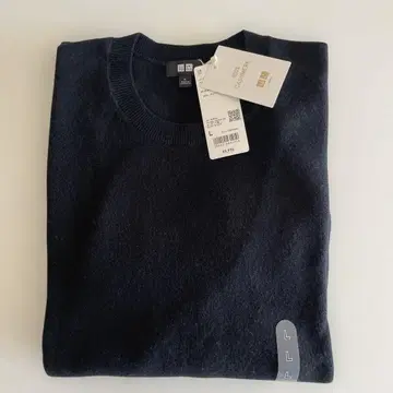 UNIQLO 100% 캐시미어 스웨터 L 네이비