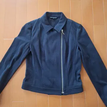 거의 새상품 성숙 캐주얼 ANAYI 블랙 집업 자켓 36