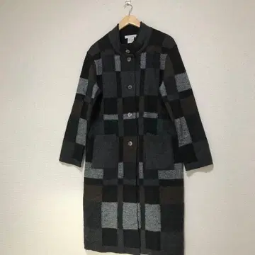 사토 섬유 iines 롱 코트 울 코트