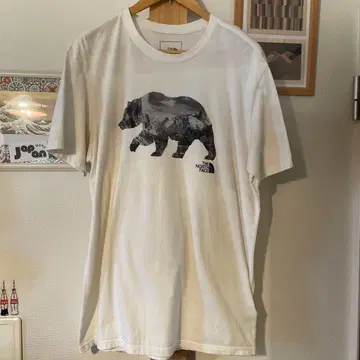 THE NORTH FACE 곰 그래픽 티셔츠