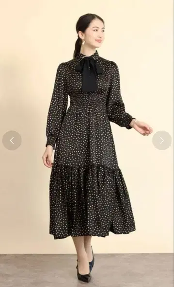 FENNEL 긴팔 롱 원피스 9호 블랙