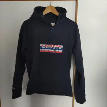 LACOSTE의 쿨한 면 지퍼 후드티