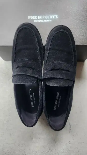 블랙 스웨이드 로퍼 유나이티드 애로우즈 그린 라벨 7 1/2