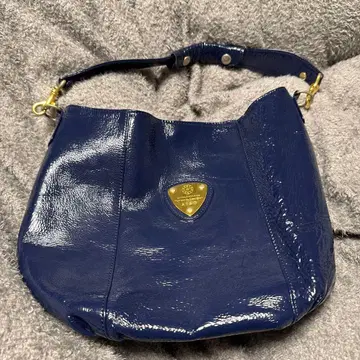 ATAO 네이비 가죽 숄더백